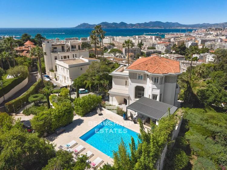 Villa 7 chambres Belle Époque avec vue mer  - Cannes Basse Californie