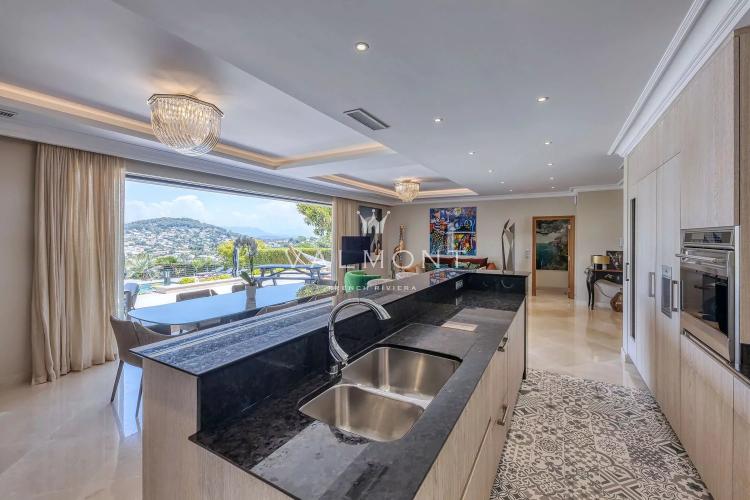 Super Cannes Vallauris renovated villa with panoramic views