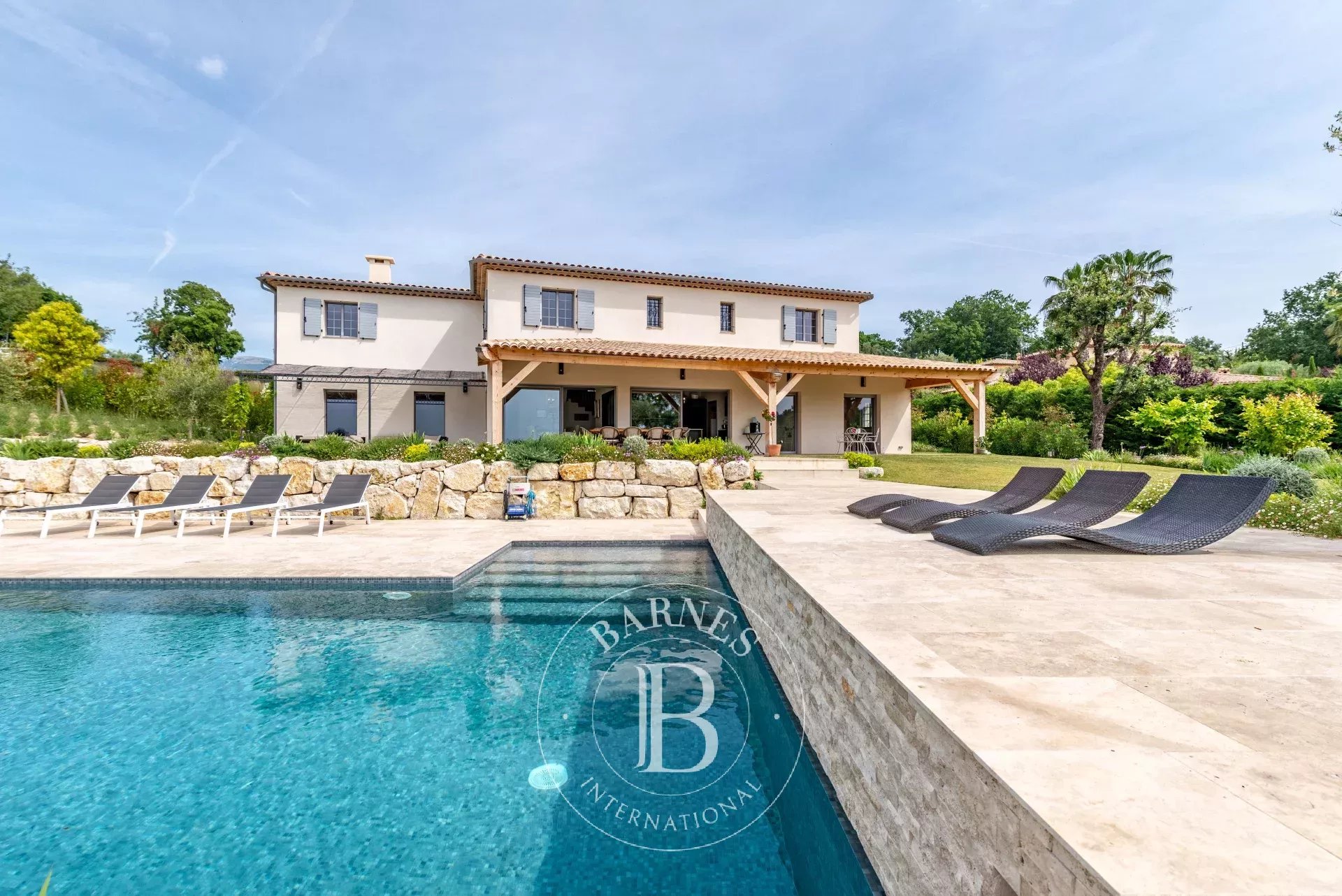 Roquefort-les-Pins - Vue panoramique mer et collines - Magnifique villa familiale neuve