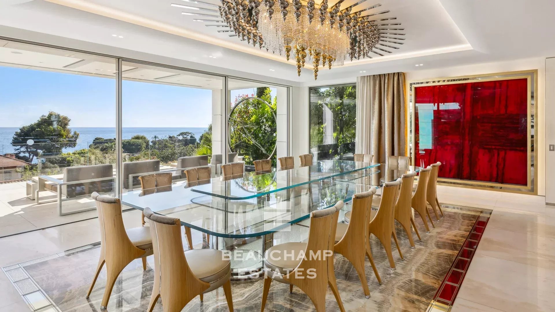 Villa contemporaine 5 chambres avec vue mer piscine chauffée et jacuzzi - Saint-Jean-Cap-Ferrat
