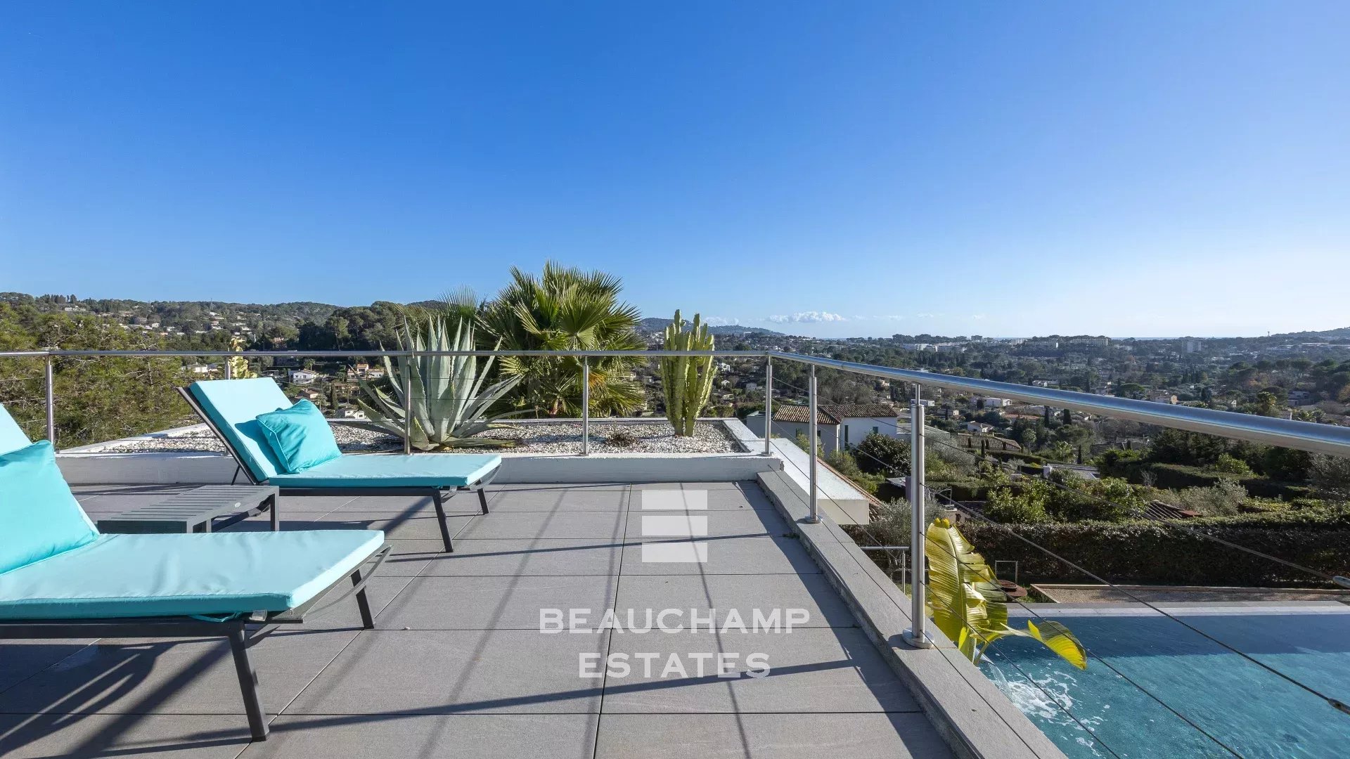 Villa contemporaine 3 chambres avec vue mer panoramique - Mougins