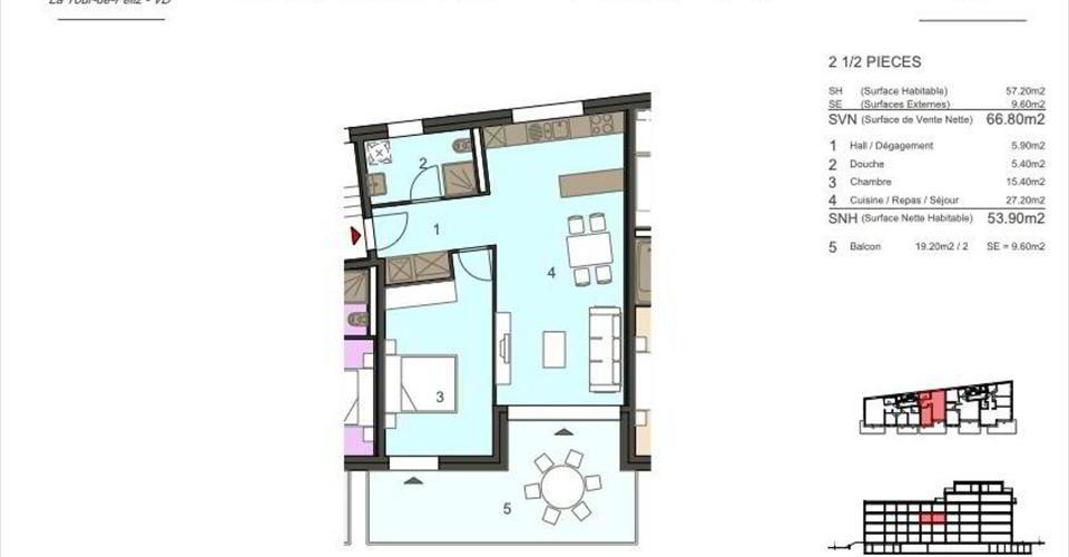 Appartement 2.5 pièces