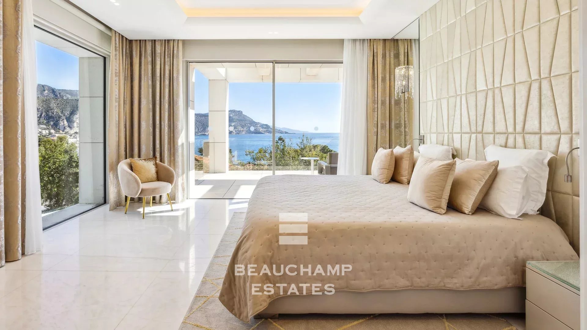 Villa contemporaine 5 chambres avec vue mer piscine chauffée et jacuzzi - Saint-Jean-Cap-Ferrat
