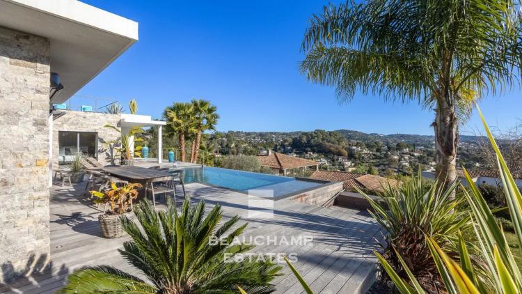 Villa contemporaine 3 chambres avec vue mer panoramique - Mougins