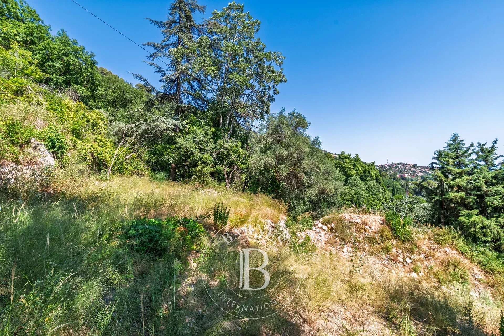 Grasse - Saint François - Terrain viabilisé vue mer - 2300m²