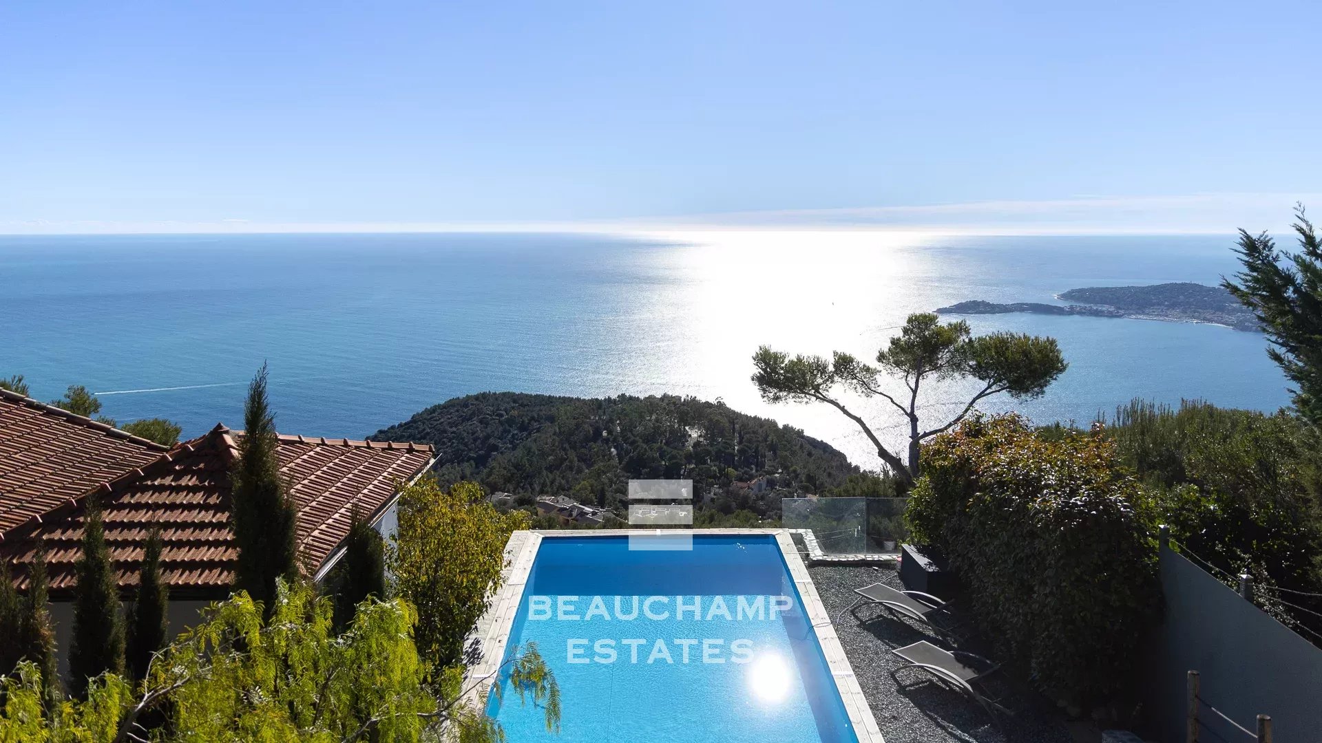 Villa provençale  4 chambres avec vue mer panoramique - Èze