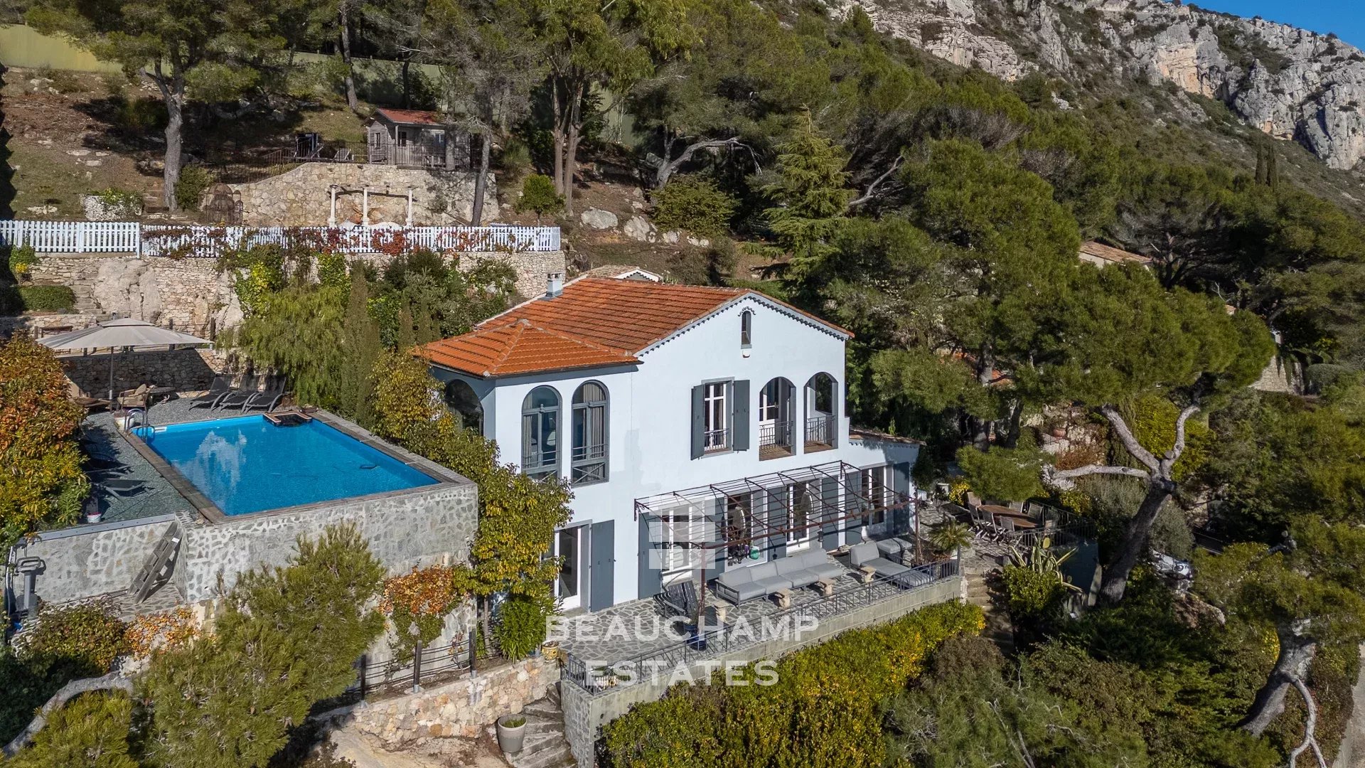Villa provençale  4 chambres avec vue mer panoramique - Èze