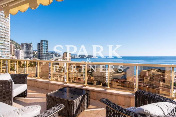 Monaco - La Rousse - Penthouse avec vue mer panoramique