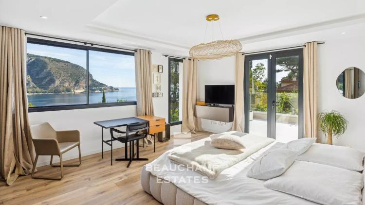 Villa contemporaine 4 chambres avec vue mer panoramique - Èze