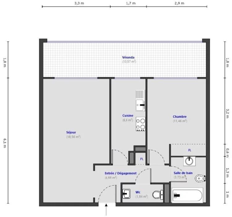 VENTE APPARTEMENT 2P - CANNES CENTRE