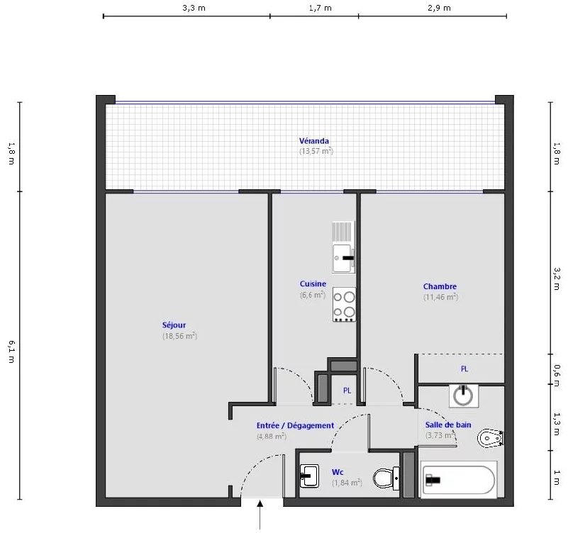 VENTE APPARTEMENT 2P - CANNES CENTRE
