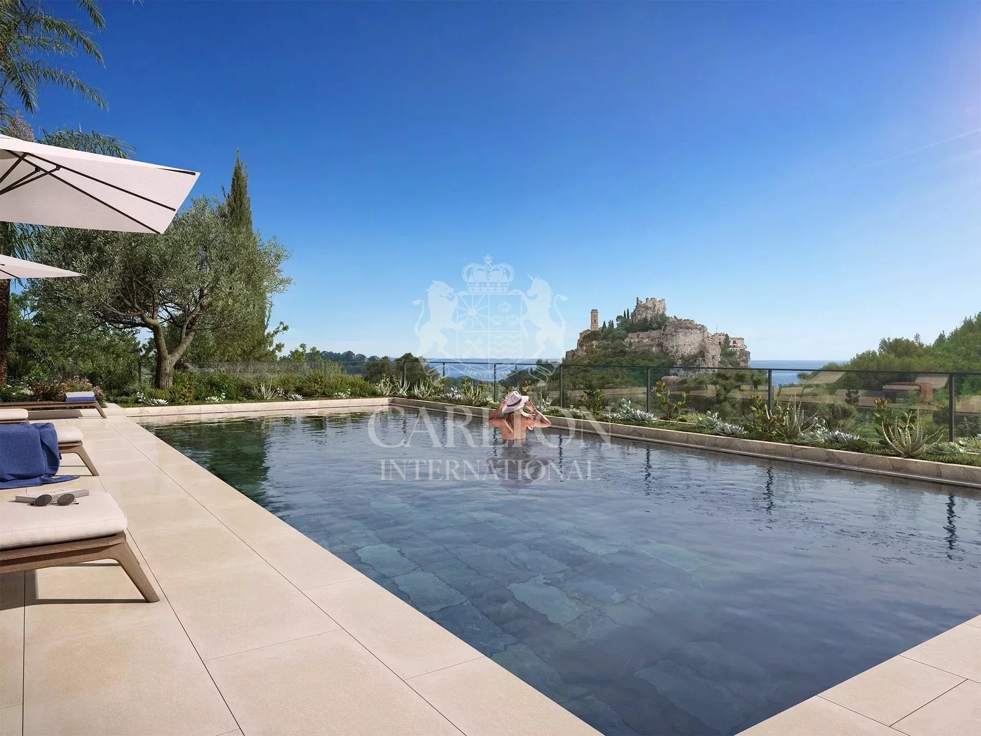 Appartement moderne avec piscine à Èze