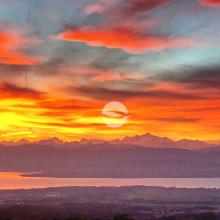 Maison de charme vue Alpes et lac avec studio indépendant
