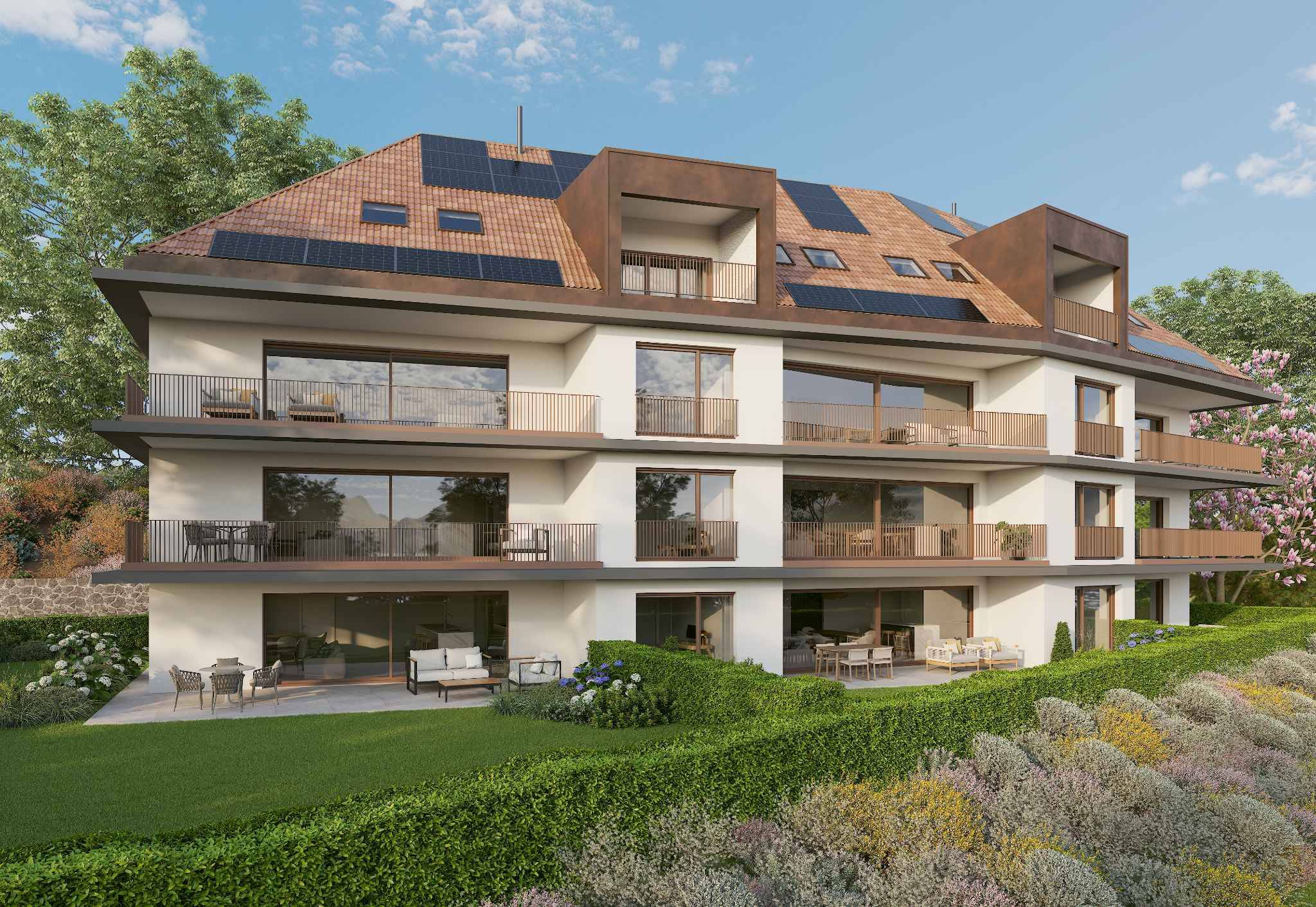 Nouveau : Appartement neuf de 3,5 pièces situé au rez-de-chaussée