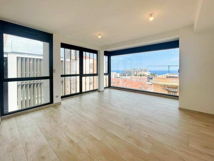 Appartement vue mer dans la prestigieuse résidence Olympe à Beausoleil, à la frontière de Monaco