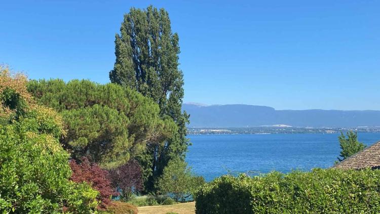 Villa d'architecte avec belle vue et accès privatif au lac