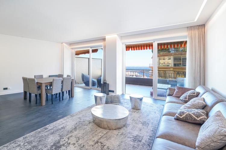 PORT DE MONACO - PANORAMA - 4 PIÈCES VUE MER ET F1
