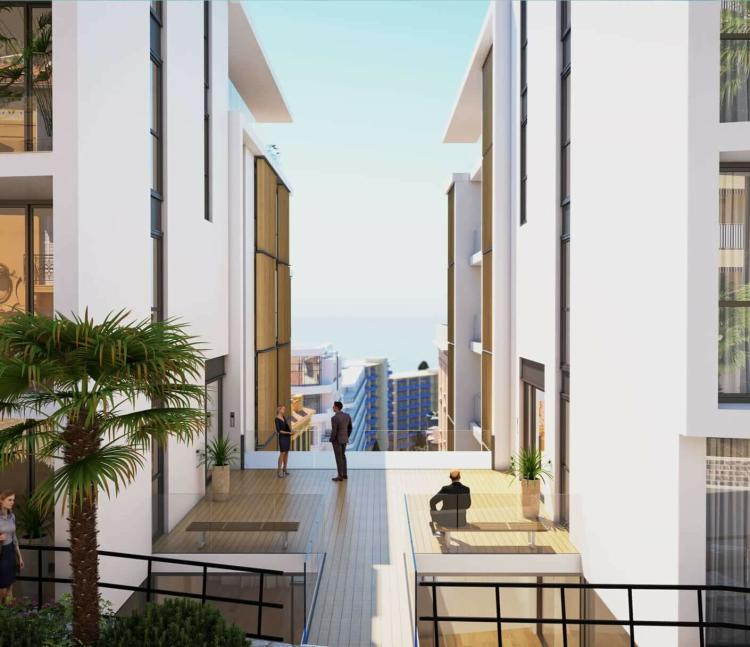 Appartement vue mer dans la prestigieuse résidence Olympe à Beausoleil, à la frontière de Monaco