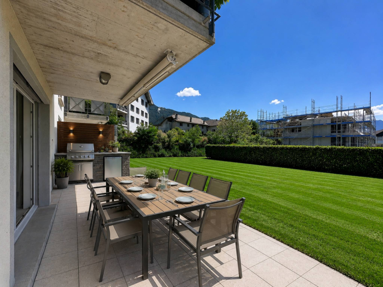 Spacieux appartement de 5.5 pièces avec terrasse et grand jardin
