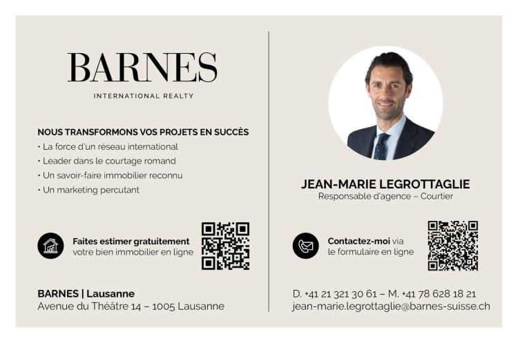 Demeure d'exception au cœur des beaux quartiers lausannois