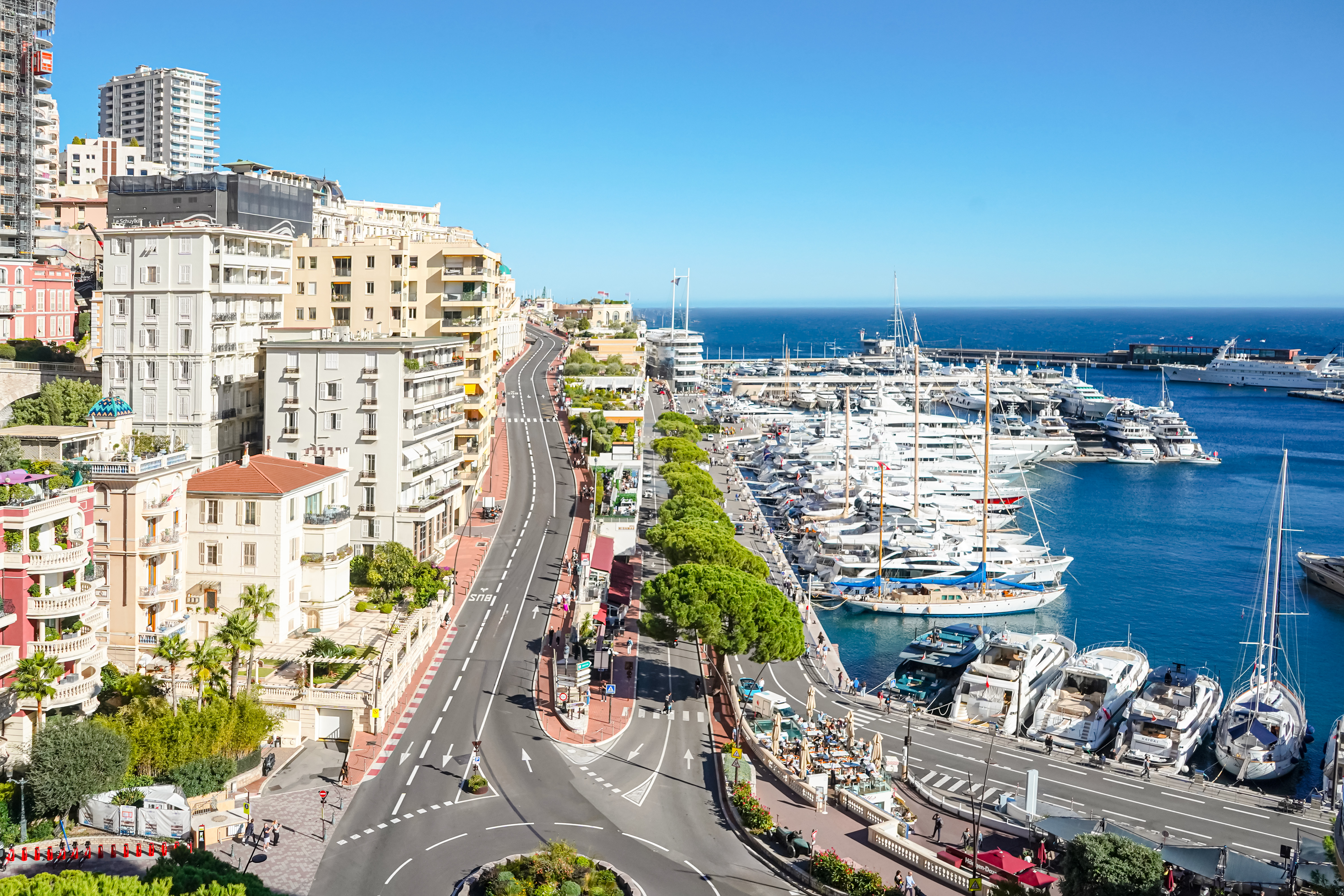 PORT DE MONACO - PANORAMA - 4 PIÈCES VUE MER ET F1
