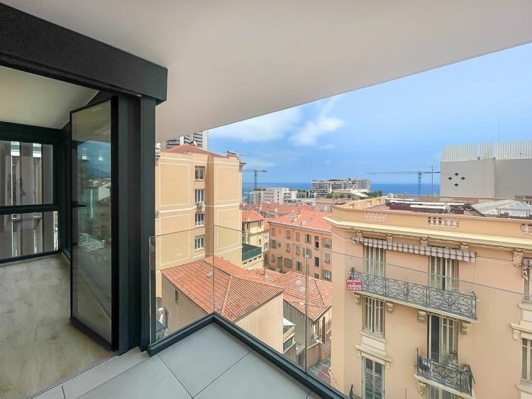 Appartement vue mer dans la prestigieuse résidence Olympe à Beausoleil, à la frontière de Monaco